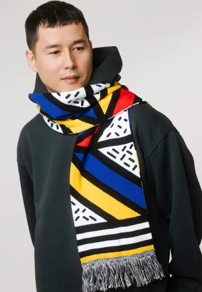 Organic cotton scarf Pop Art 2