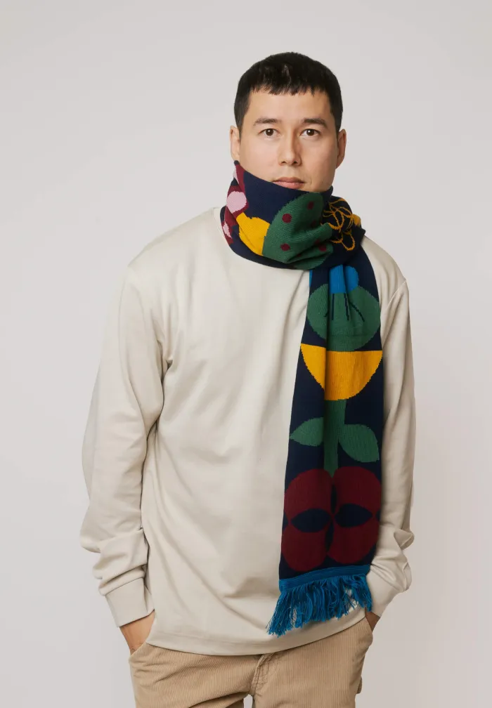 Szalik z bawełny organicznej Totem Matka Ziemia