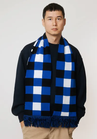 Organic cotton scarf Wild horses