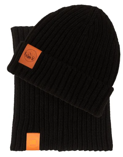 Black set: Alcatraz beanie...