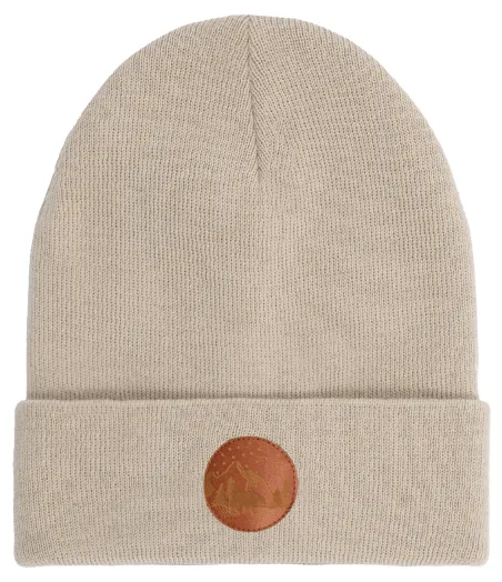 Czapka beanie z bawełny organicznej beżowa