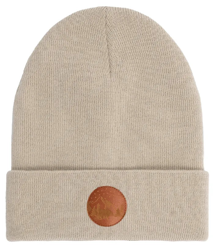 Czapka beanie z bawełny organicznej beżowa