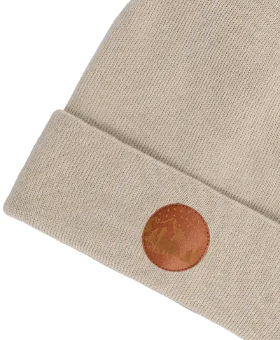 Czapka beanie z bawełny organicznej beżowa