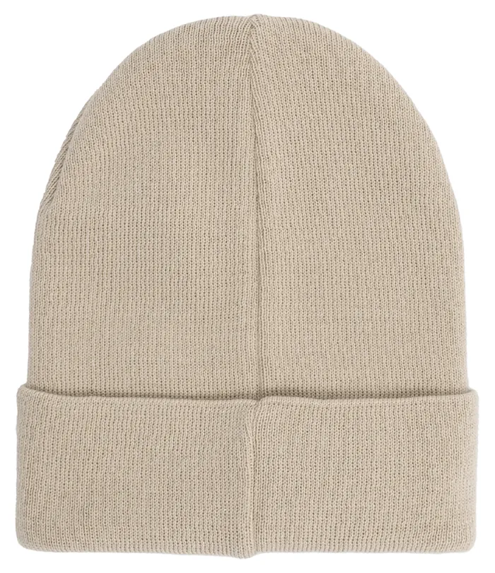 Czapka beanie z bawełny organicznej beżowa