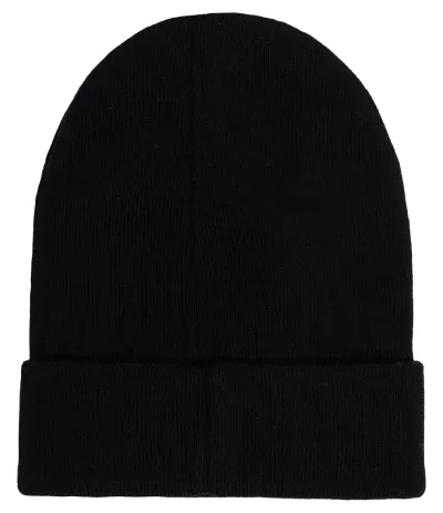 Black organic cotton classic beanie