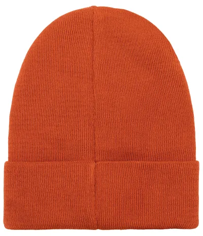 Brick red organic cotton classic beanie
