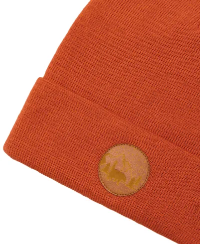 Czapka beanie z bawełny organicznej ceglana