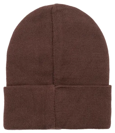 Czapka beanie z bawełny organicznej brązowa