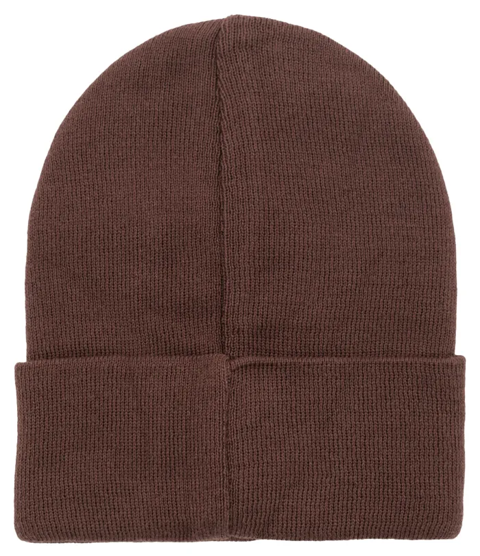 Brown organic cotton classic beanie