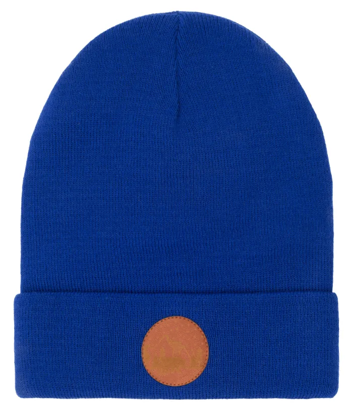 Czapka beanie z bawełny organicznej chabrowa