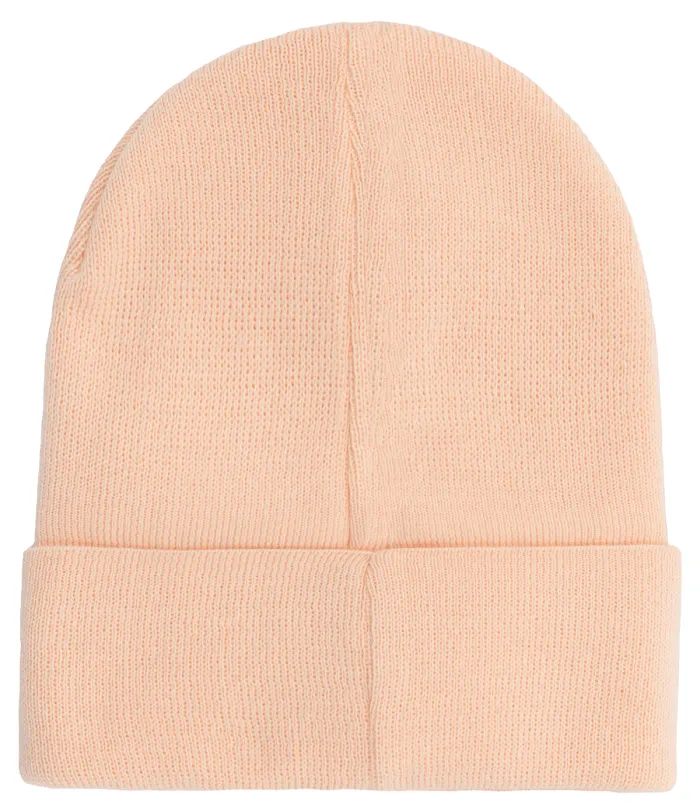Czapka beanie z bawełny organicznej różany krem