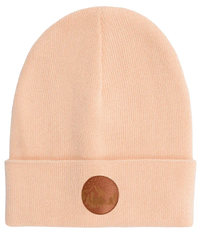 Rose cream organic cotton classic beanie