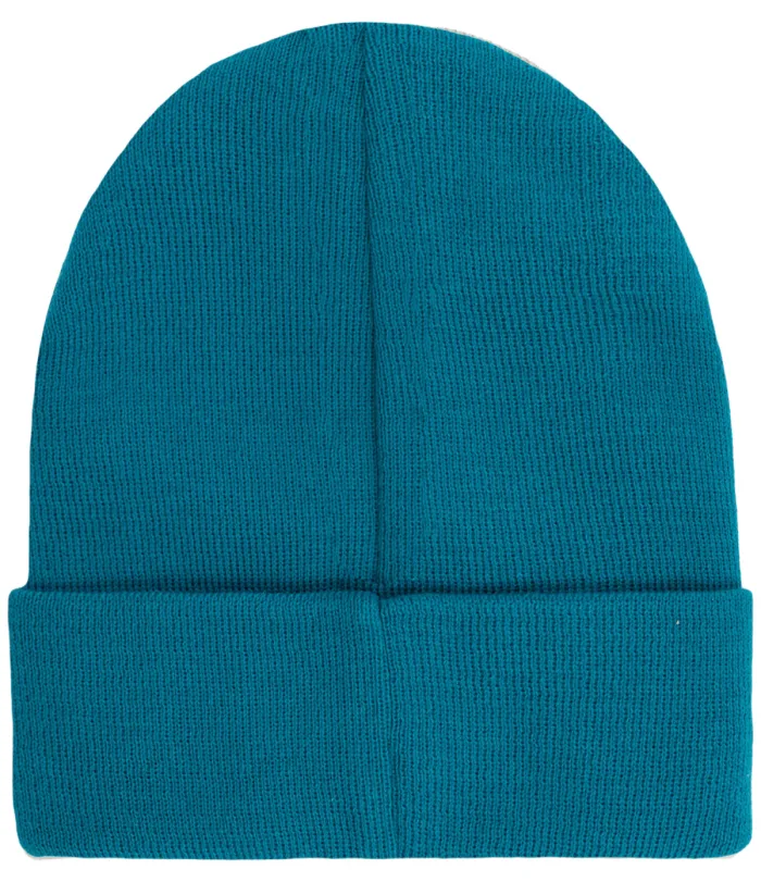 Czapka beanie z bawełny organicznej ciemny turkus