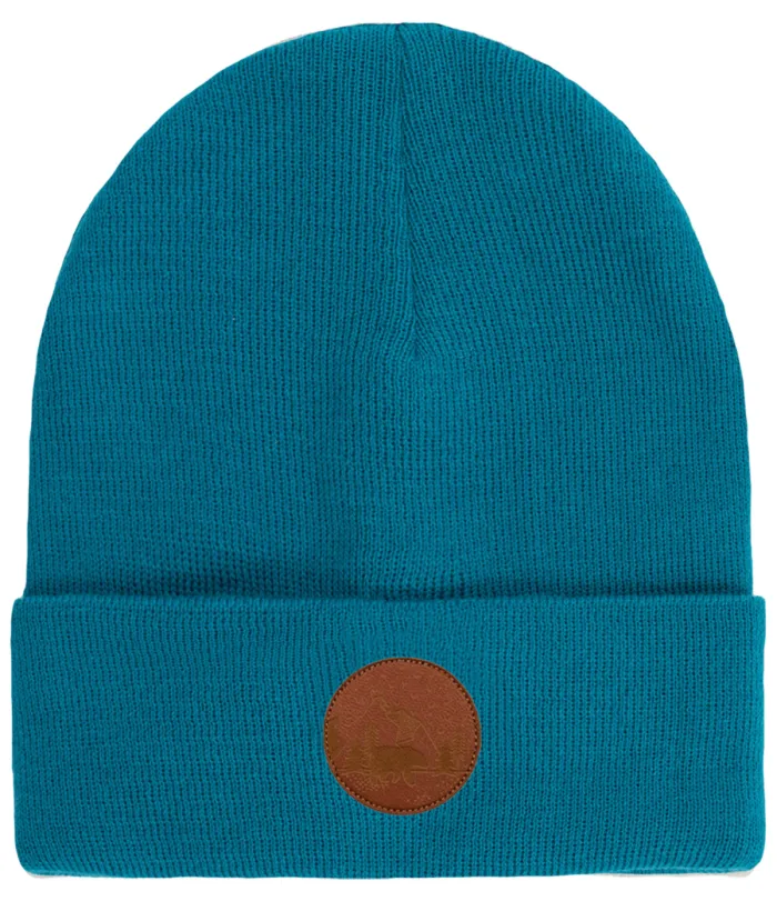 Dark turquoise organic cotton classic beanie