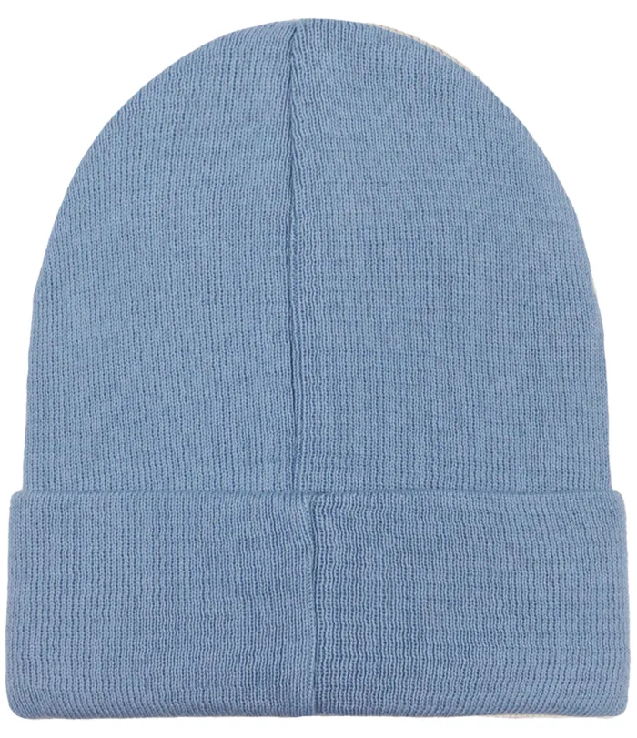 Blue-grey organic cotton classic beanie