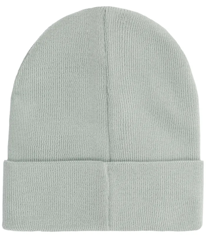 Czapka beanie z bawełny organicznej szara perłowa