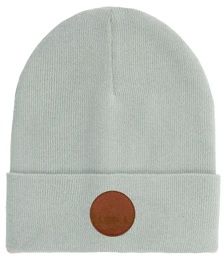 Czapka beanie z bawełny organicznej szara perłowa