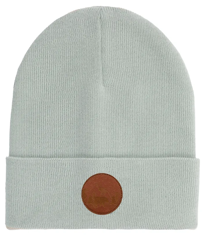 Pearl grey ogranic cotton classic beanie