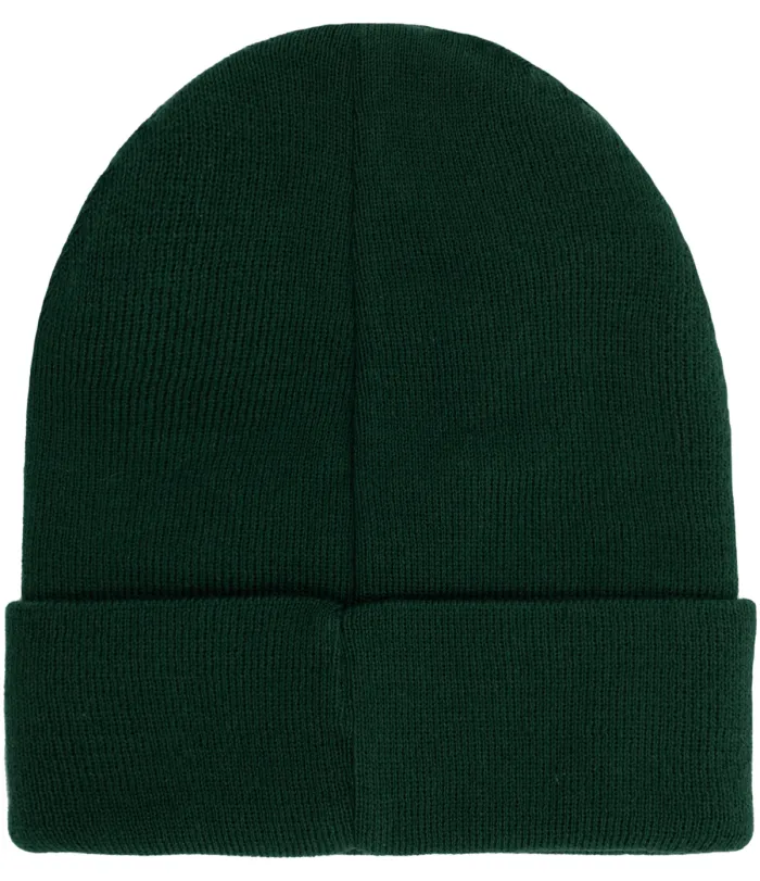 Bottle green organic cotton classic beanie