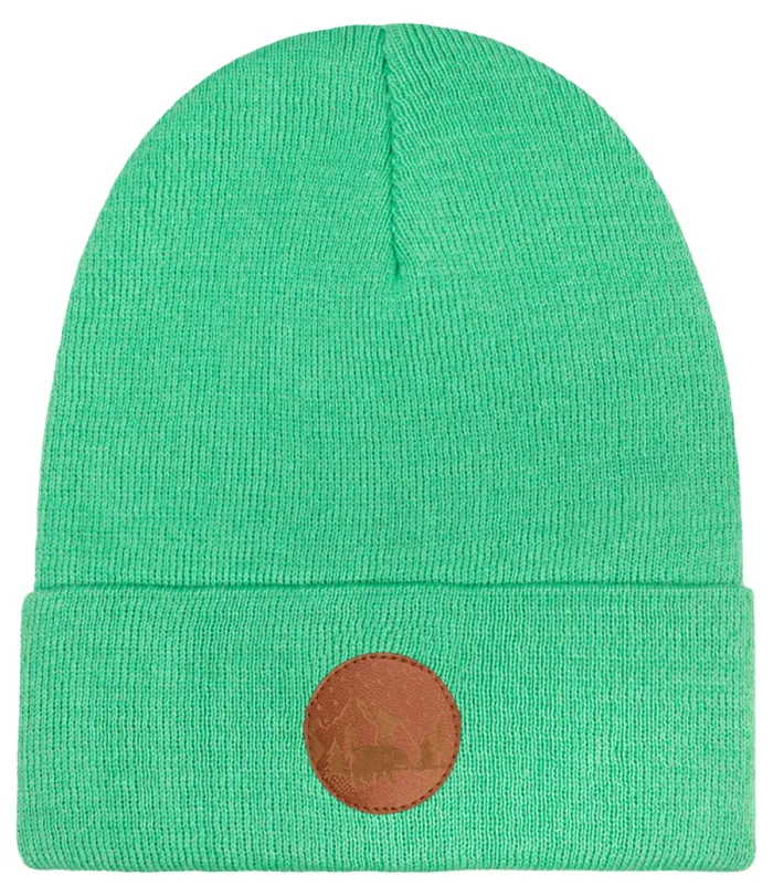 Light mint organic cotton classic beanie