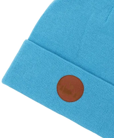 Czapka beanie z bawełny organicznej niebiańska