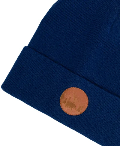 Czapka beanie z bawełny organicznej atramentowa