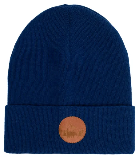 Czapka beanie z bawełny organicznej atramentowa