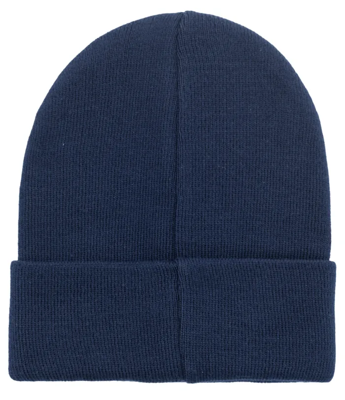 Navy blue organic cotton classic beanie