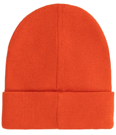 Orange organic cotton classic beanie