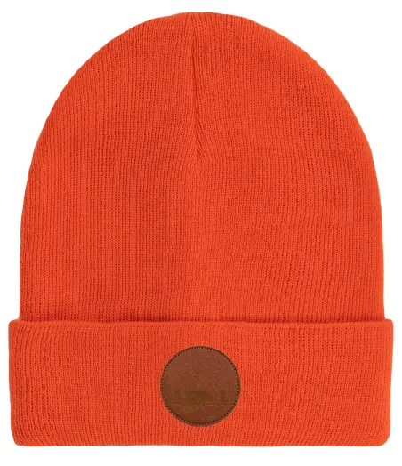 Orange organic cotton classic beanie