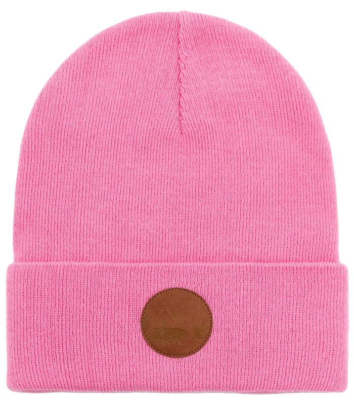 Pink levconia organic cotton classic beanie