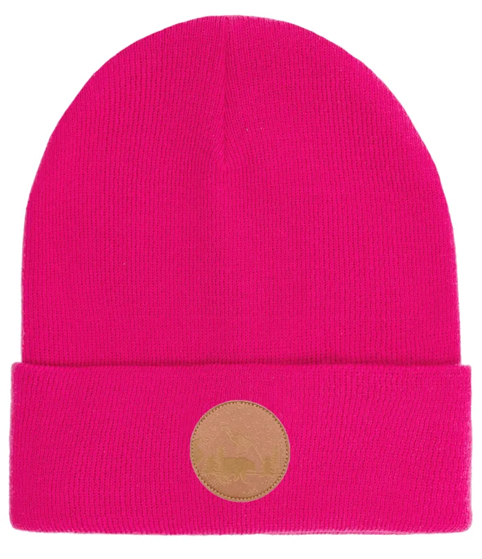 Pink organic cotton classic beanie