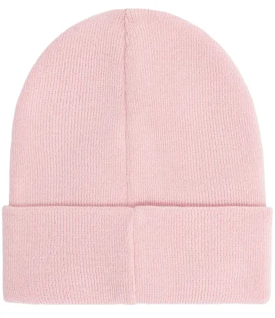 Czapka beanie z bawełny organicznej jasny róż