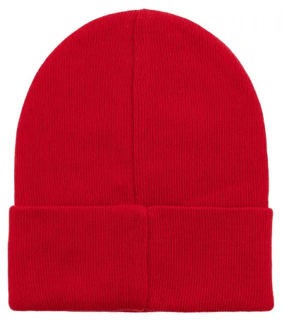 Poppy red organic cotton classic beanie