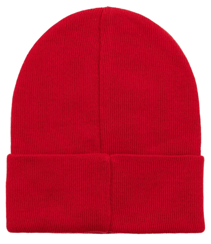 Czapka beanie z bawełny organicznej makowa
