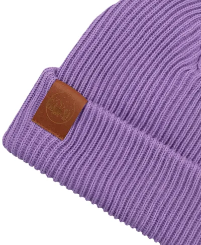 Lilac organic cotton winter beanie