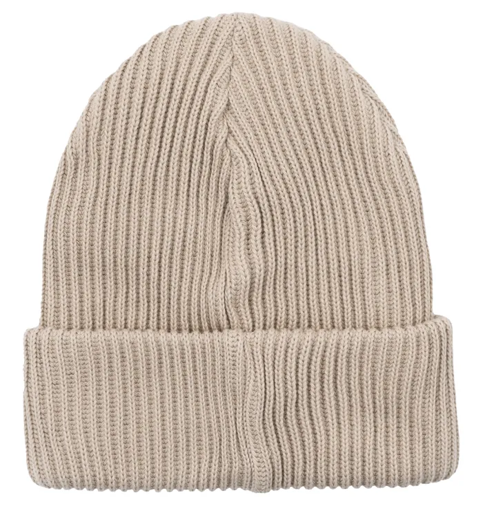 Czapka zimowa z bawełny organicznej beżowa