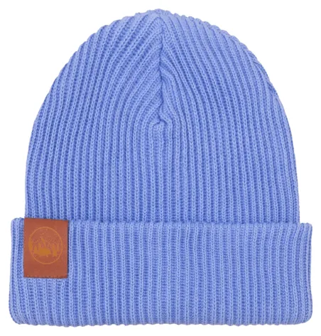 Sky-blue organic cotton winter beanie