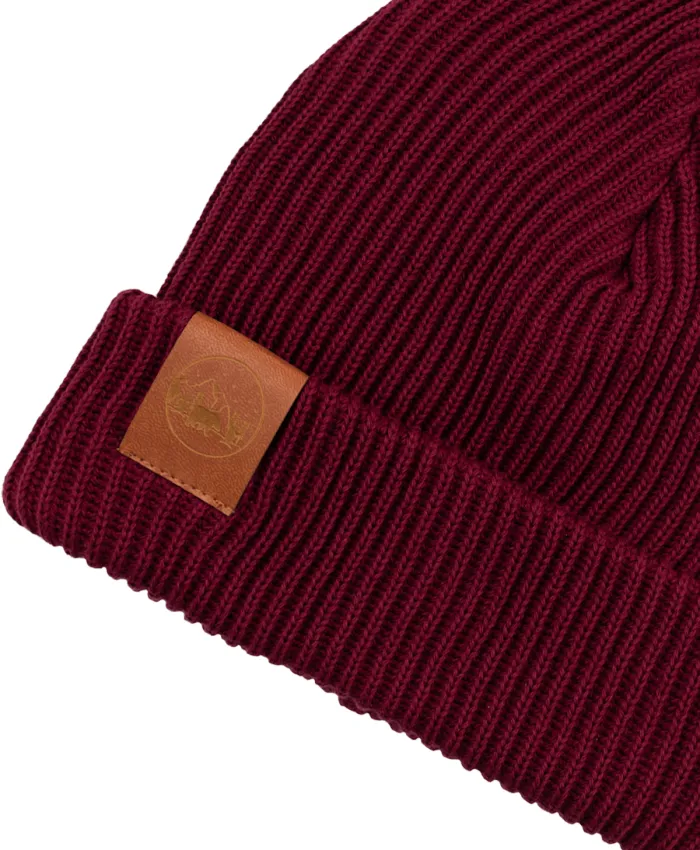 Carmine organic cotton winter beanie
