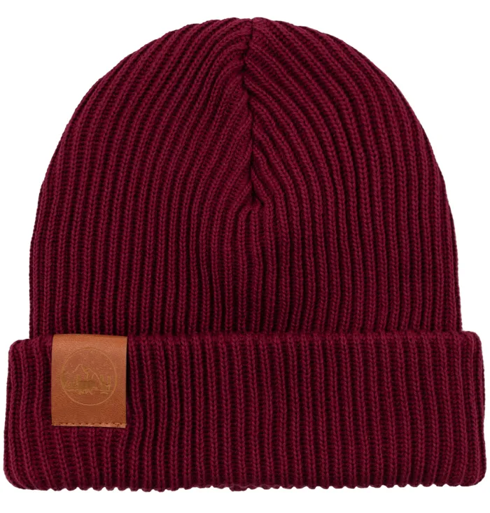 Carmine organic cotton winter beanie