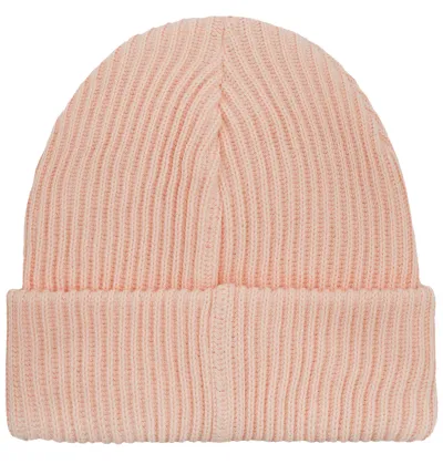 Pink cream organic cotton winter beanie