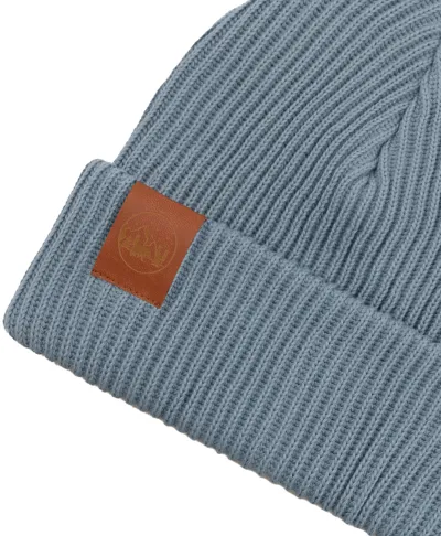 Blue-grey organic cotton winter beanie