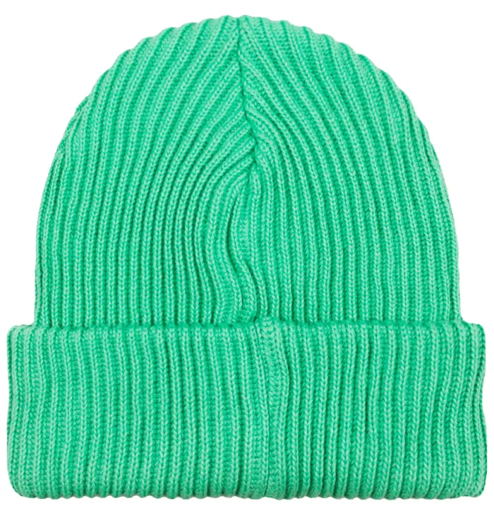 Light mint organic cotton winter beanie