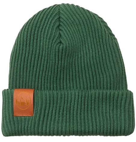 Sage green organic cotton winter beanie