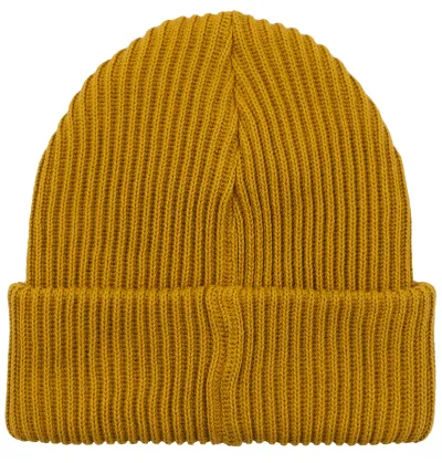Mustard organic cotton winter beanie