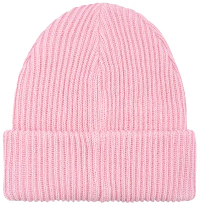 Light pink organic cotton winter beanie