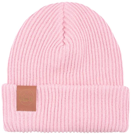 Light pink organic cotton winter beanie