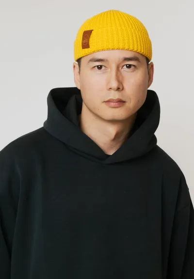 Honey organic cotton burglar beanie