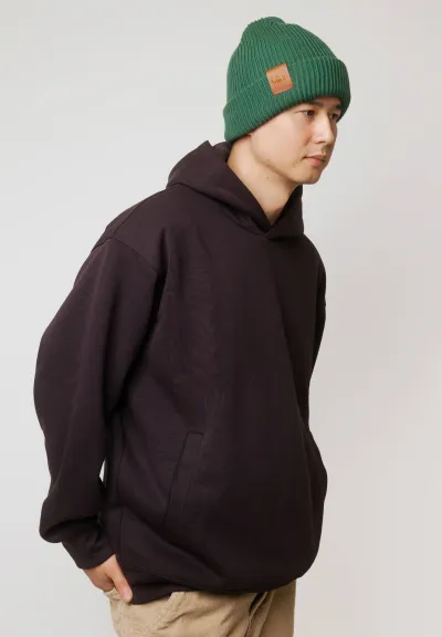 Sage green organic cotton winter beanie