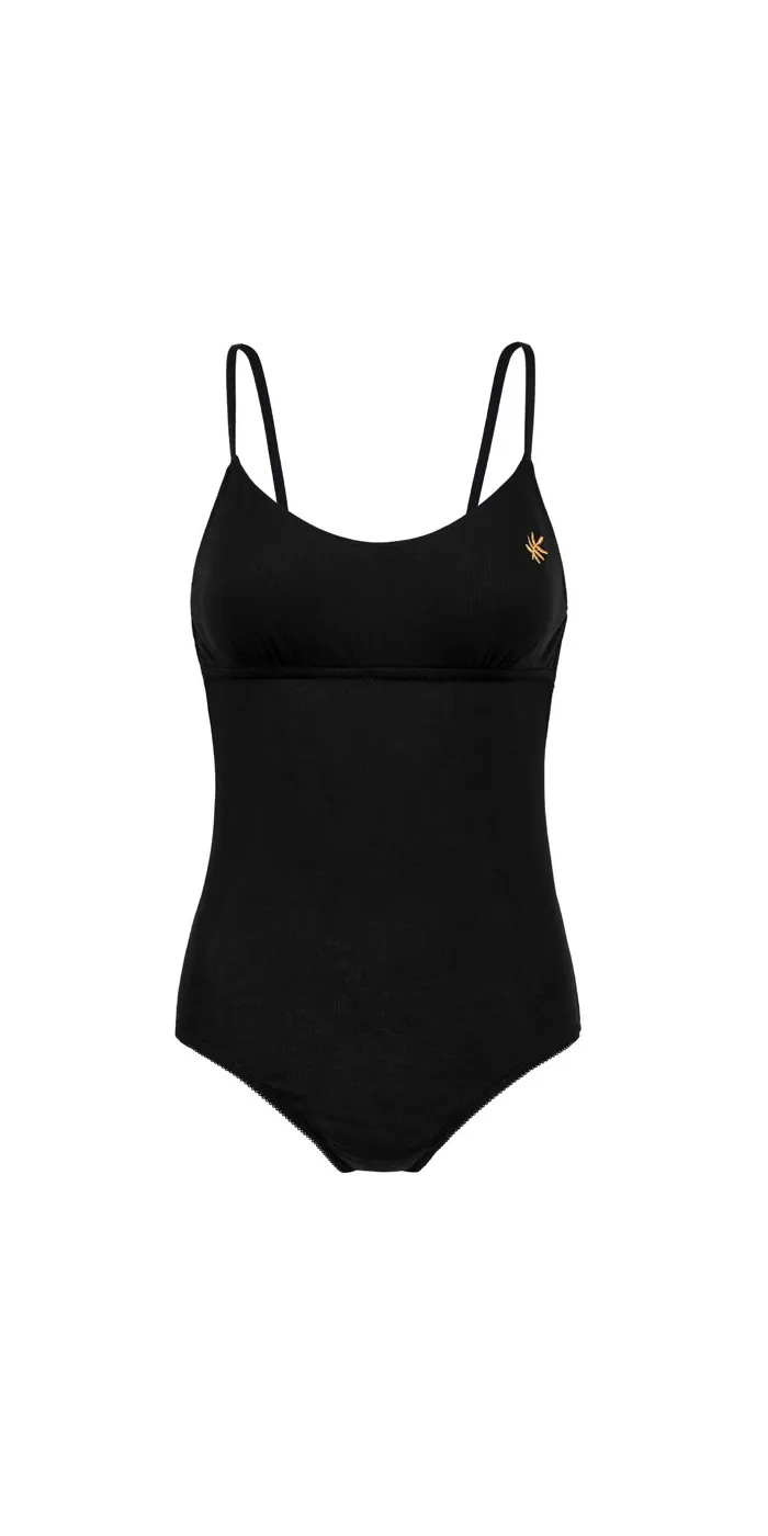 Body czarne ze złotym listkiem rozmiar L